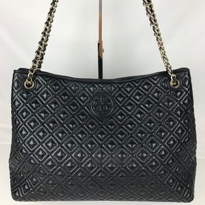 Tory Burch Marion Diamond Quilted Leather Tote